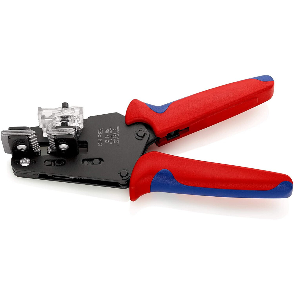 KNIPEX Precision Insulation Stripper with adapted blades (195 mm) 12 12 06