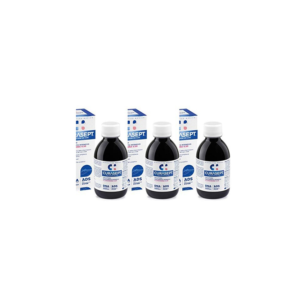 Curasept Mouthwash 0.2% 200ml - Pack of 3