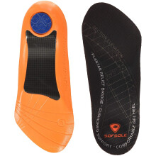 Sof Sole Unisex_Adult Fascia, Support, Orthotic Insoles Plantar Relief Bridge, Heel Gel, Black, Large, 2 Pack, Green (Green)