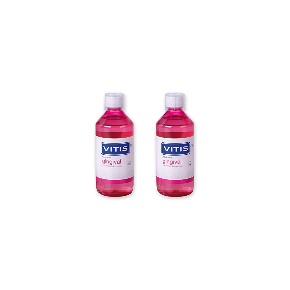 Vitis Gingival Mouthwash 500Ml - 2 Pack