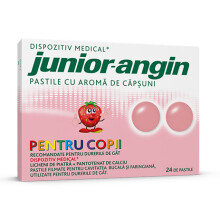 Junior Angin with strawberry flavor for children, 24 steps, Klosterfrau