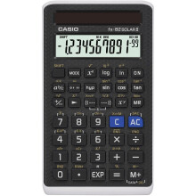 Wissenschaftlicher Taschenrechner - Casio - fx-82SOLAR II - 10 Ziffern + 2 Exponenten - Solar - Schwarz