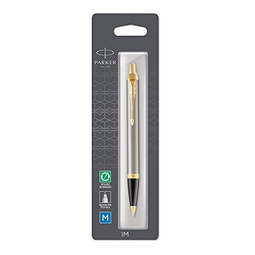 Parker Parker IM Ballpoint Pen | Brushed Metal | Medium Point Black Ink Refill