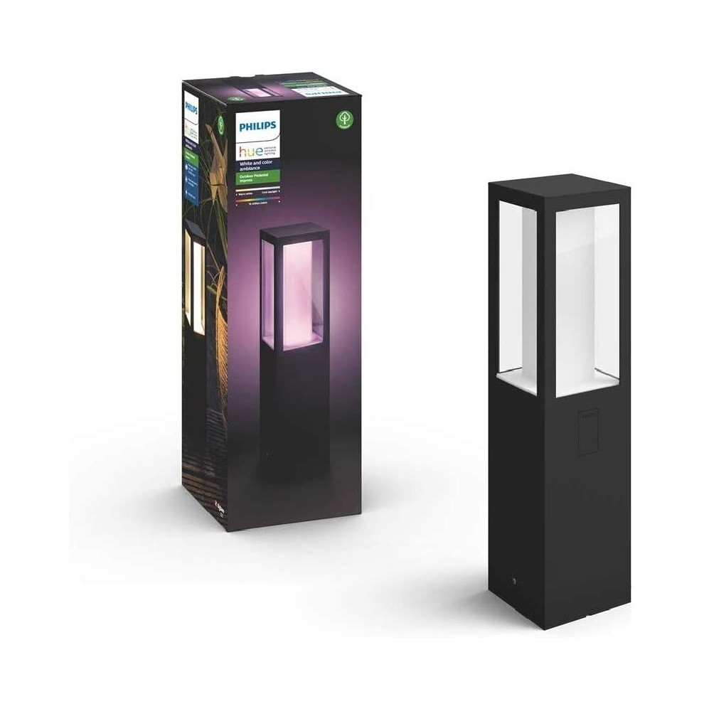 Philips Hue Led Impress Pedestal Black