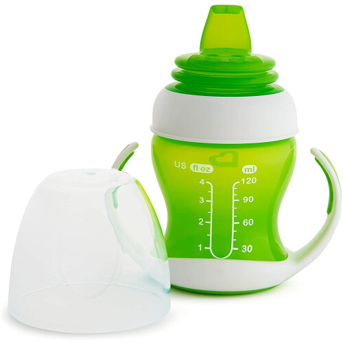 Munchkin Munchkin Gentle Transition Trainer Cup, 4 oz/118 ml, Green, 1 Pack 2