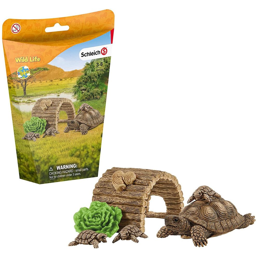 Photos - Other Toys Schleich 42506 Tortoise Home Wild Life 