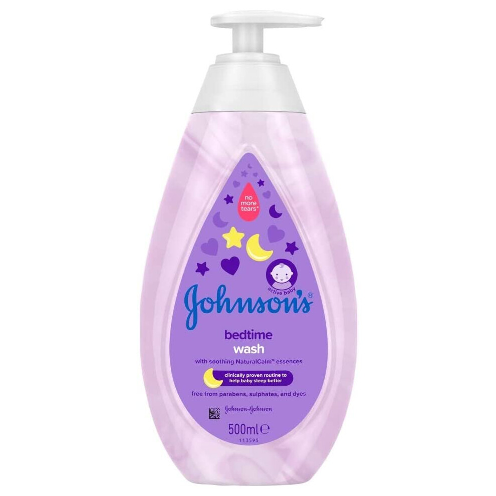 JOHNSON'S Bedtime Wash â Gentle and Mild for Delicate Skin and Everyday Use â NaturalCalm Aromas, 500 millilitre