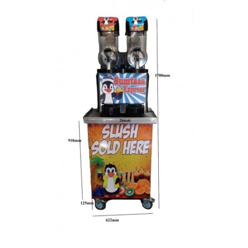 FABY EXPRESS Smoothie Slush Drinks Machine 2x10ltr, with Table