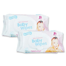 RUMBLES Fragranced Baby Wipes | 128 Pack of Baby Wet Wipes | Lightly Scented, Dermatology Tested, Alcohol Free & PH Balanced Baby Wipes | Gentle for