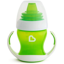 Munchkin Gentle Transition Trainer Cup, 4 oz/118 ml, Green, 1 Pack