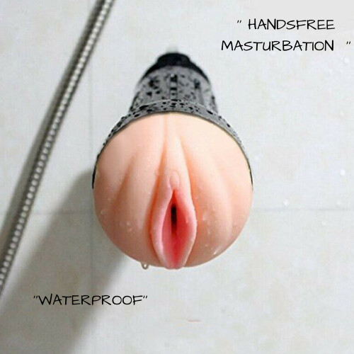 Waterproof Black Silicone silent Hands Free Realistic Pussy 1