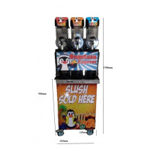 FABY EXPRESS Smoothie Slush Machine with Table, 3x10ltr, Power 1400W