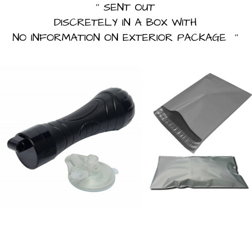 Waterproof Black Silicone silent Hands Free Realistic Pussy 2