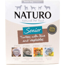 Naturo Dog Food (Senior Turkey with Rice & Vegetable 3 x 400g)