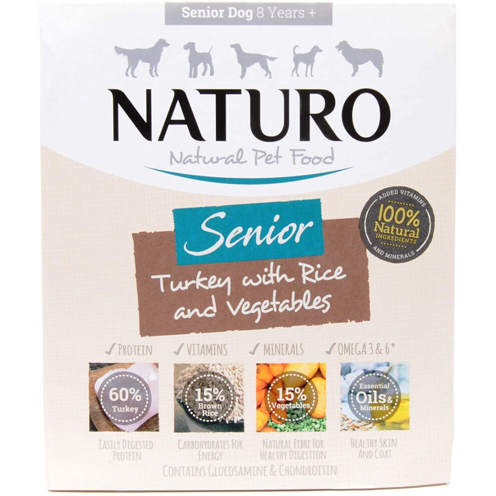 Naturo Dog Food (Senior Turkey With Rice & Vegetable 3 X 400G)
