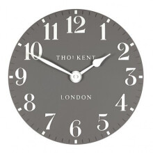 Thomas Kent Arabic Design Dolphin Grey Wall Clock - 12" London