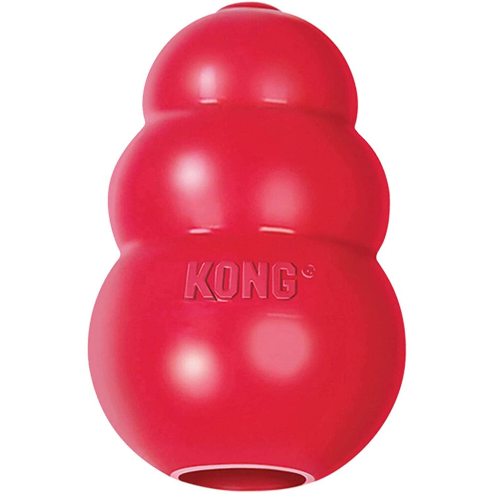 KONG - Classic Dog Toy - Durable Natural Rubber - Fun to Chew, Chase and Fetch - For Small Dogs