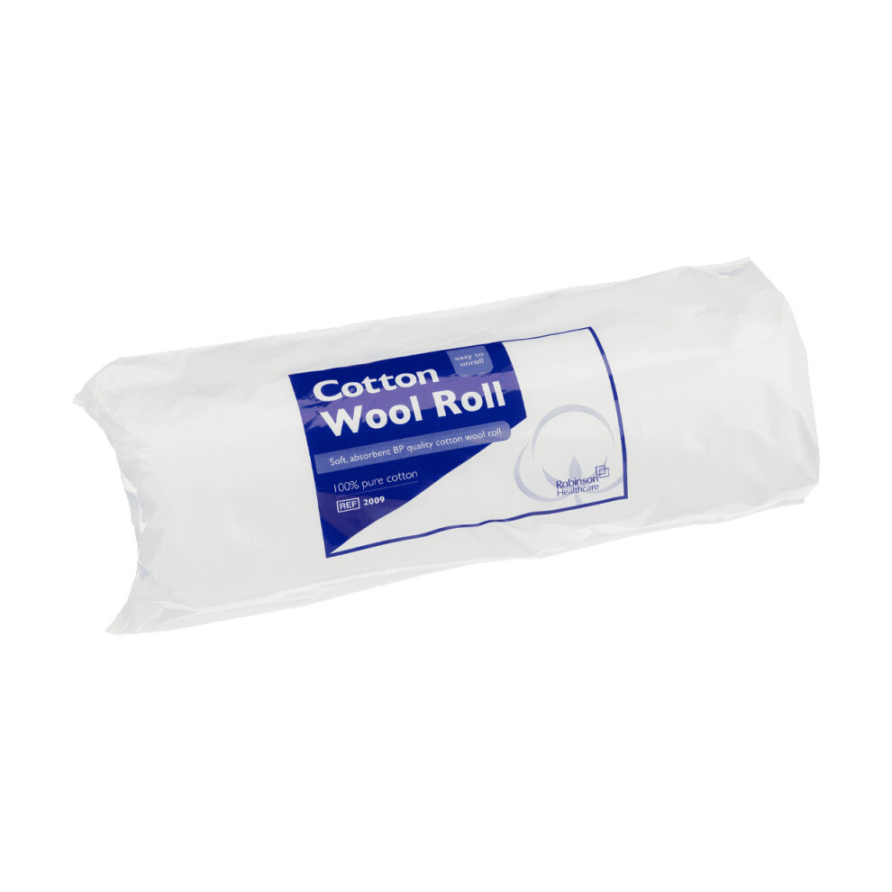 Cotton Wool Roll 500g Robinson Healthcar Soft Absorbent Easy to unroll