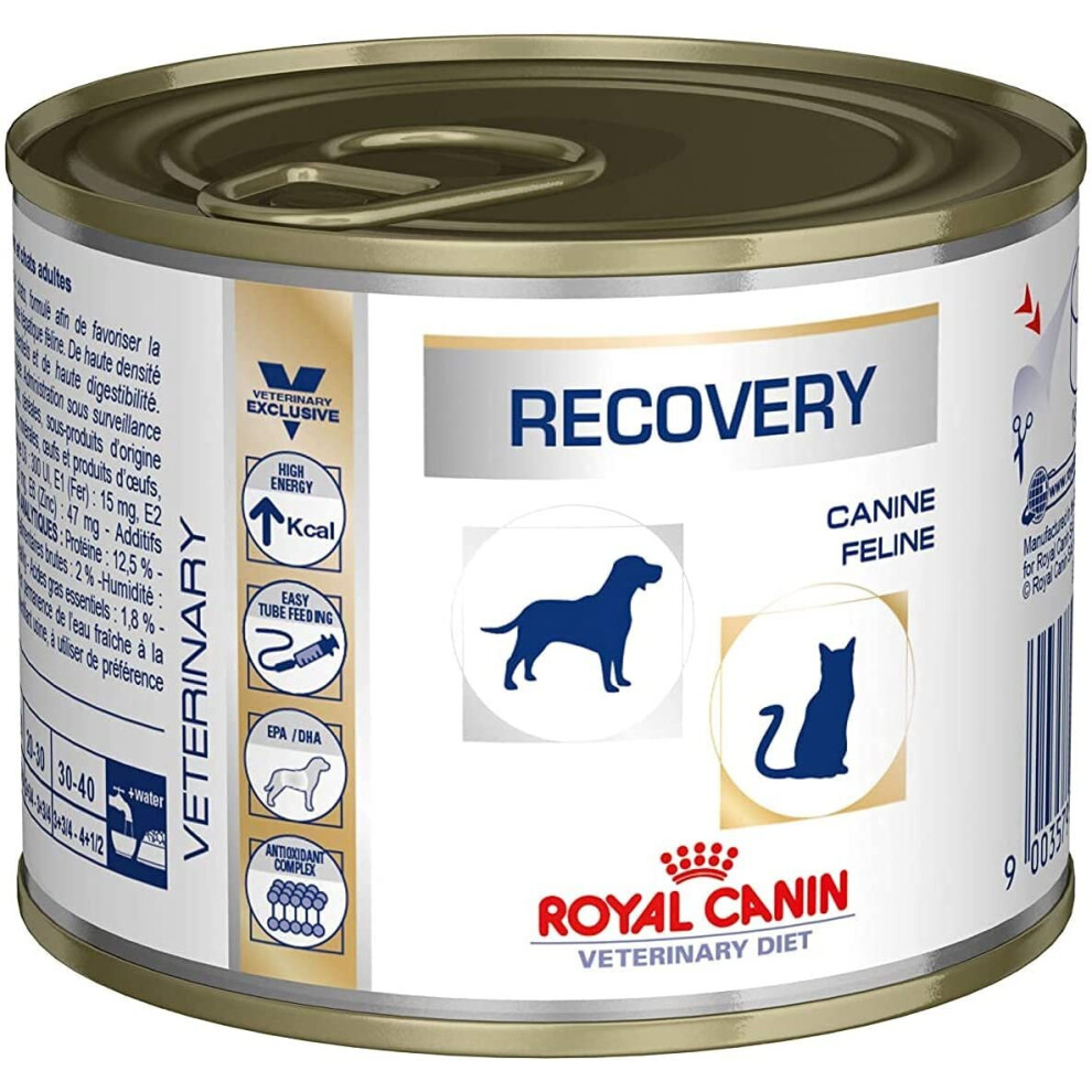 ROYAL CANIN Canine/Feline Recovery Wet Cat/Dog Food - 12 x 1