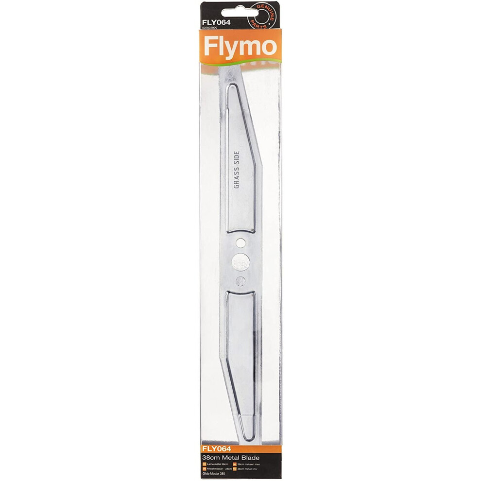 Flymo Genuine 38 Cm Metal Lawnmower Blade To Suit Glide Master 380 Fly064
