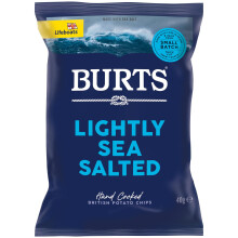 Burts Potato Chips Sea Salt 40 g (Pack of 20)