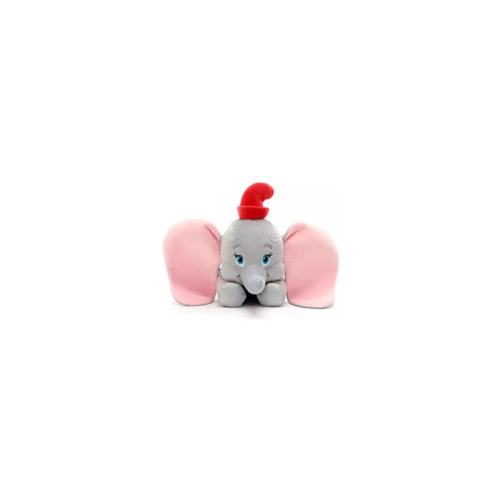 Disney Dumbo Small Soft Plush Toy With Circus Clown Hat Lying