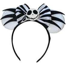 Jack Skellington Halloween Black And White Headband Party Wear One