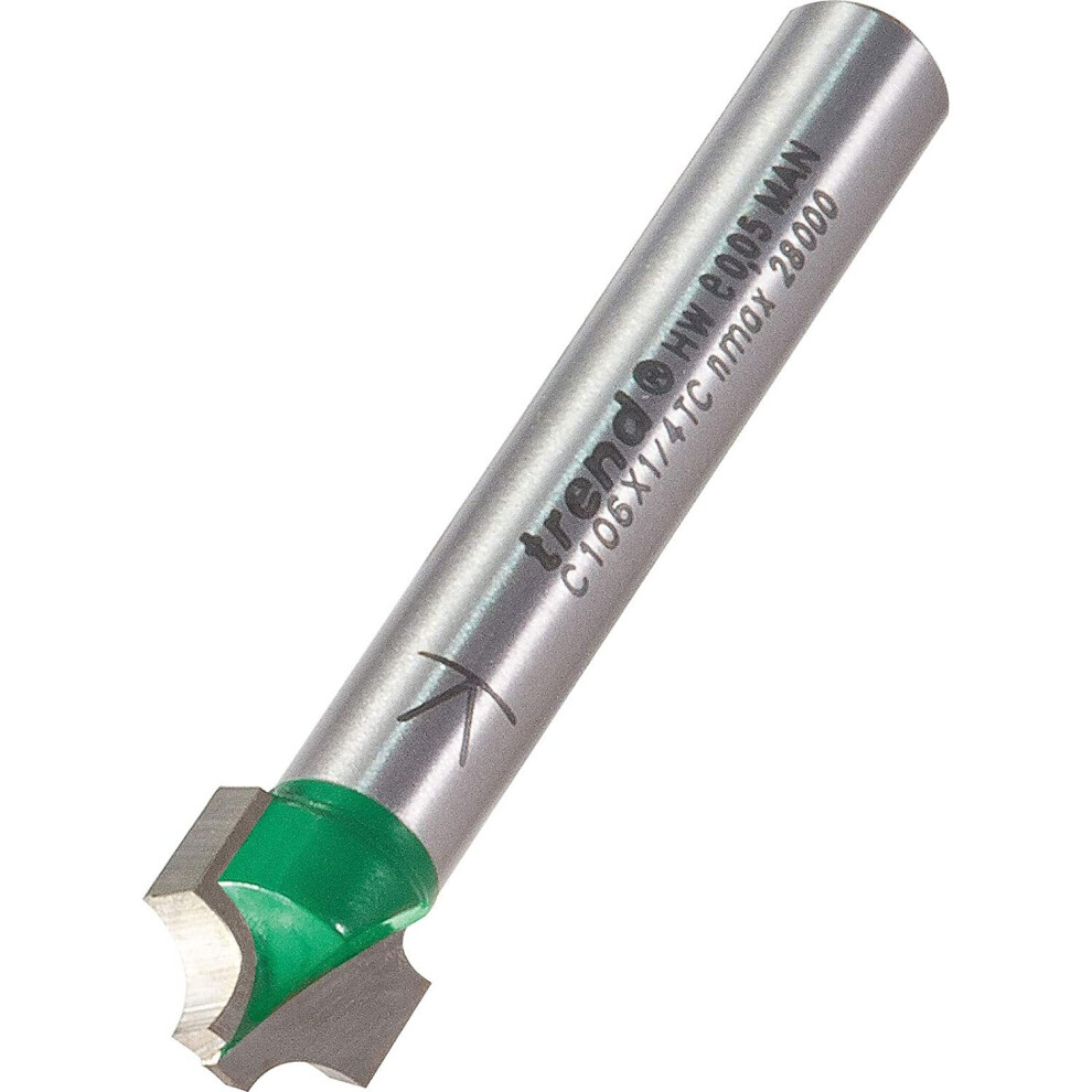 Trend C106x1/4Tc Ovolo 3.2Mm Radius X 9.5Mm Diameter, Silver