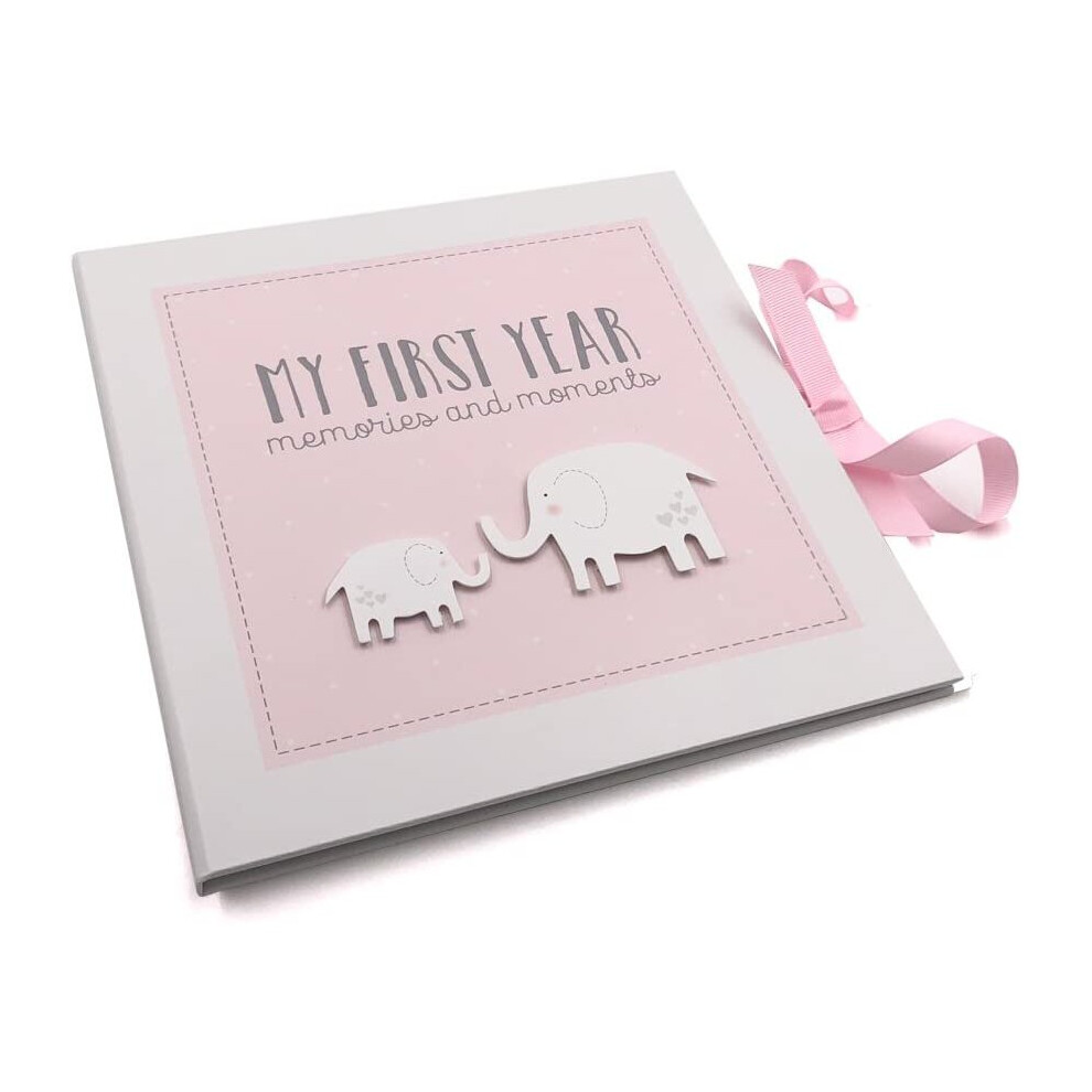 Baby Girl My First Year Keepsake Record Book (No Personalisation) Ukgiftstoreonline