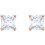 Swarovski Swarovski Attract Square Crystal Rose Gold Earrings 1