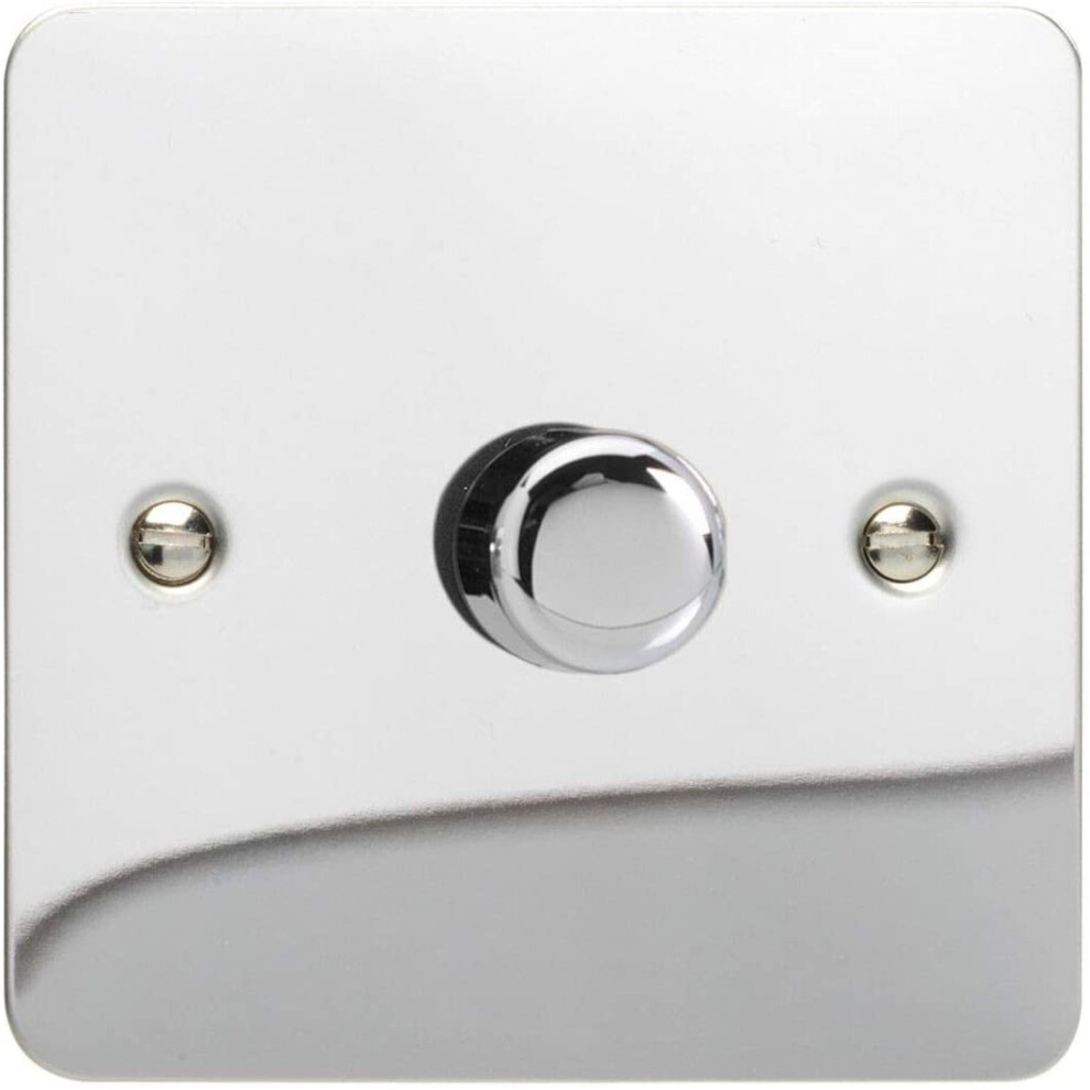 Varilight Dimmer Switch, 10 W, Polished Chrome (Please Note The Plate Is All The Same Colour, Images Can Show Lines Or Shades But This Is Just A 5021575841060