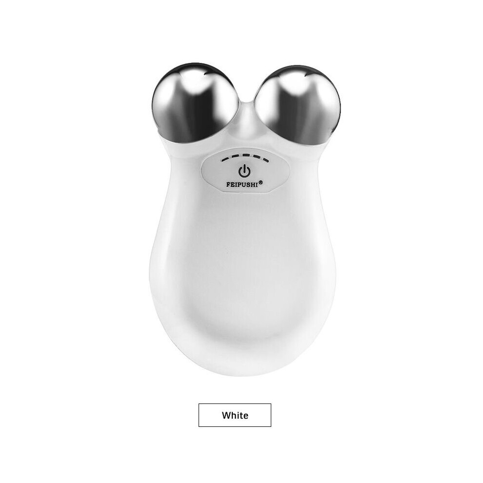White (White) Face Lifting Massager Jawline Electric Roller Facial Slimming Beauty Skin