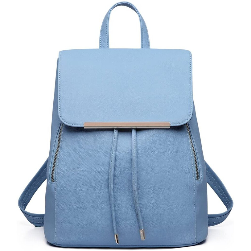 Miss Lulu Ladies Fashion PU Leather Backpack Rucksack Shoulder Bag