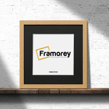 (Oak With Black Mount, 12x12 Pic (14x14 Frame)) Square Size Oak Picture Frame Photo Frames With Multicolored Mount Flat Wooden Poster Frames