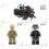 20 pièces de mini-figurines militaires, kit de construction compatible Lego 2