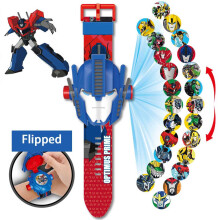 (Optimus Prime) Kids Digital Watches Spiderman Hulk Gifts