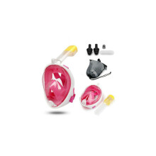 (Pink, S/M) Snorkeling Mask Scuba Snorkeled Mask Anti-fog Swim