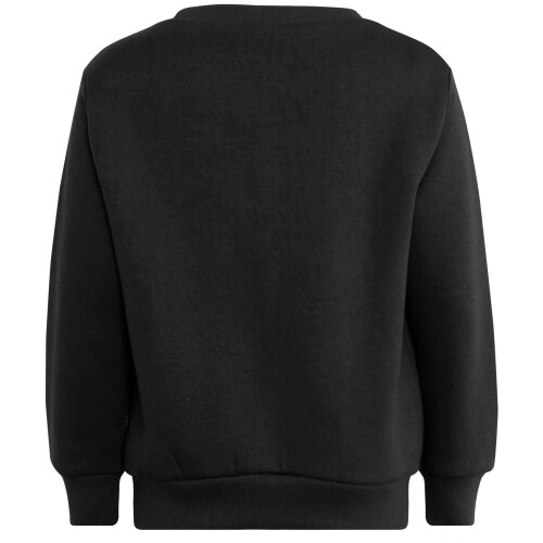 (2-3 Years, Black) Unisex Plain Black Jumper Crew Neck Sweatshirt 1