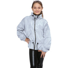 (13 Years, White) Girls Windbreaker Shower Proof Jacket Stylish 5-13