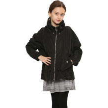 (13 Years, Black) Girls Windbreaker Shower Proof Jacket Stylish 5-13