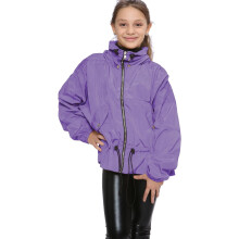 (9-10 Years, Lilac) Girls Windbreaker Shower Proof Jacket Stylish 5-13