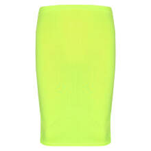 (7-8 Years, Neon Yellow) Gilrs Skirt Plain Color Dance Pencil Skirts 7-13
