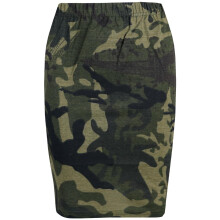 (9-10 Years, Camo Green) Gilrs Skirt Plain Color Dance Pencil Skirts 7-13