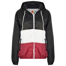 (5-6 Years, Wine) Unisex Windbreaker Contrast Panel Raincoat 5-13