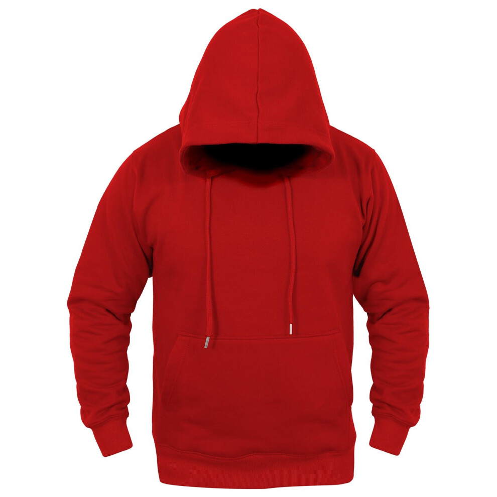 Plain red pullover hoodie online