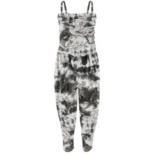 (9-10 Years, Grey) Girls Jumpsuit Tie Dye Print Trendy Fashion 5-13