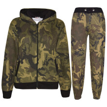 (13 Years, Camo Green) Unisex Tracksuit Hoodie with Joggers Jogging suit