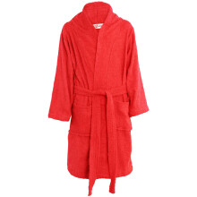 (13 Years, Red) Unisex 100% Cotton Soft Terry Bathrobe Luxury 5-13