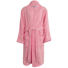 (11-12 Years, Baby Pink) Unisex 100% Cotton Soft Terry Bathrobe Luxury 5-13
