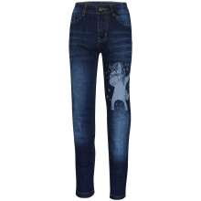 (11-12 Years, Dark Blue) Kids Boys Jeans Designer Unicorn Dab Denim Pants